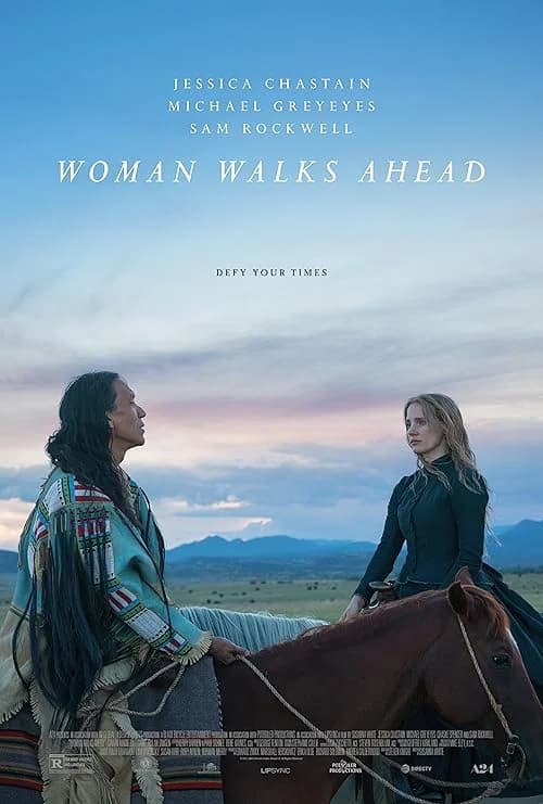 Woman Walks Ahead film posteri